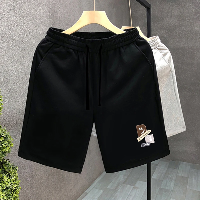 

American Sle Heavyweight Men's orts Summer 2024 New Trendy Retro Street Loose Casual Sports Five-Quarter Pants