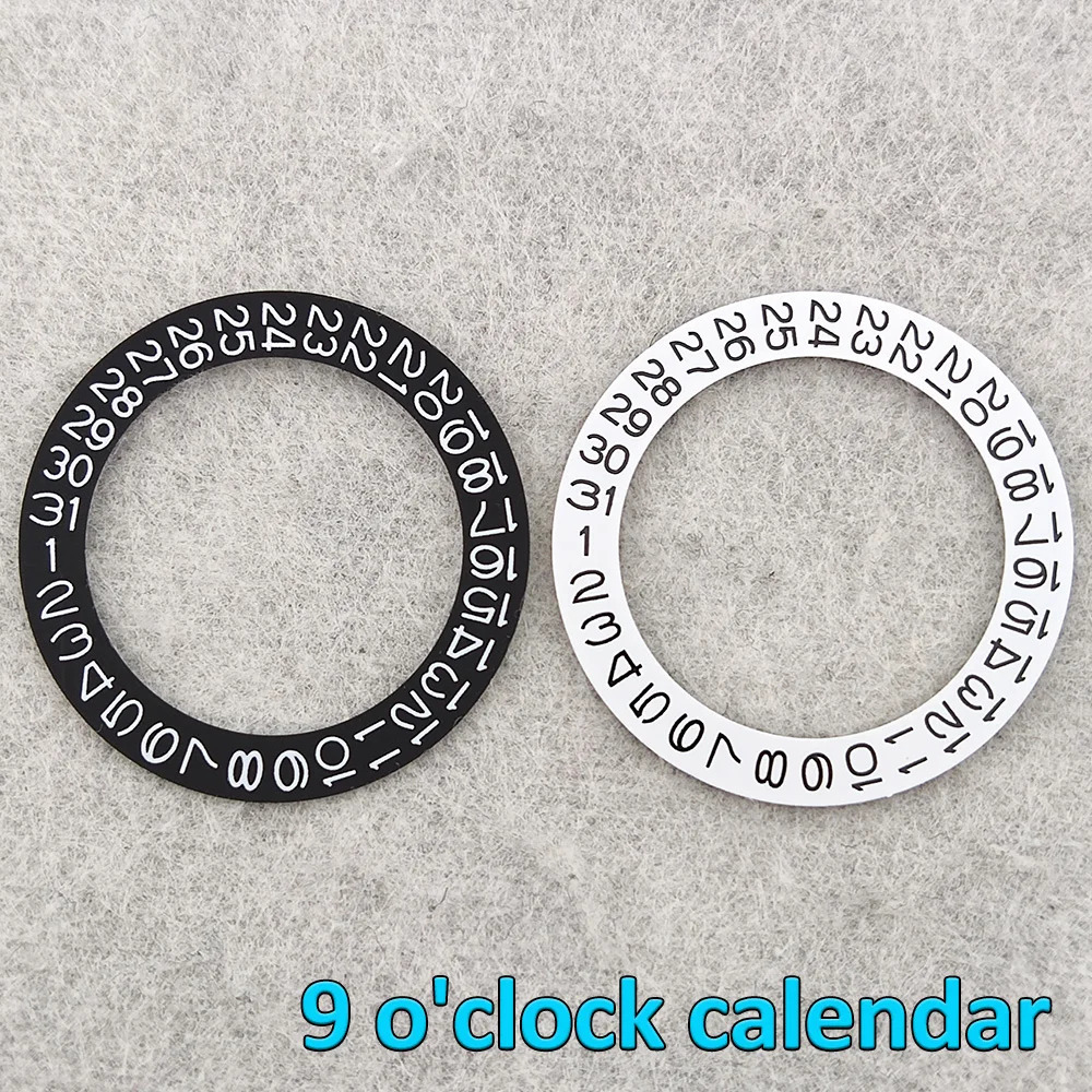 NH35 Colorful Datewheel Patch High Quality White Black Background Replace Date Disc 9H Fit to NH34 NH35 NH36 Movement