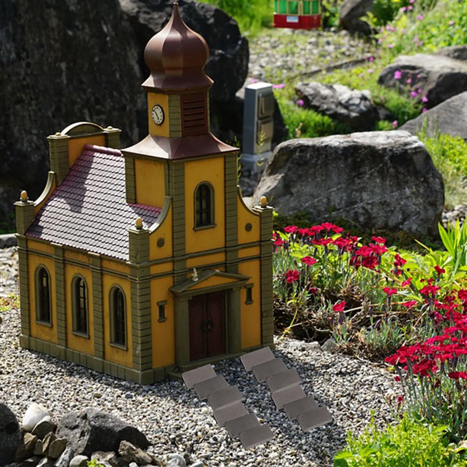 40 pièces modèles de briques miniatures Simulation briques murales pour Table de sable aquarium bricolage jardin maison ensemble de construction briques artificielles