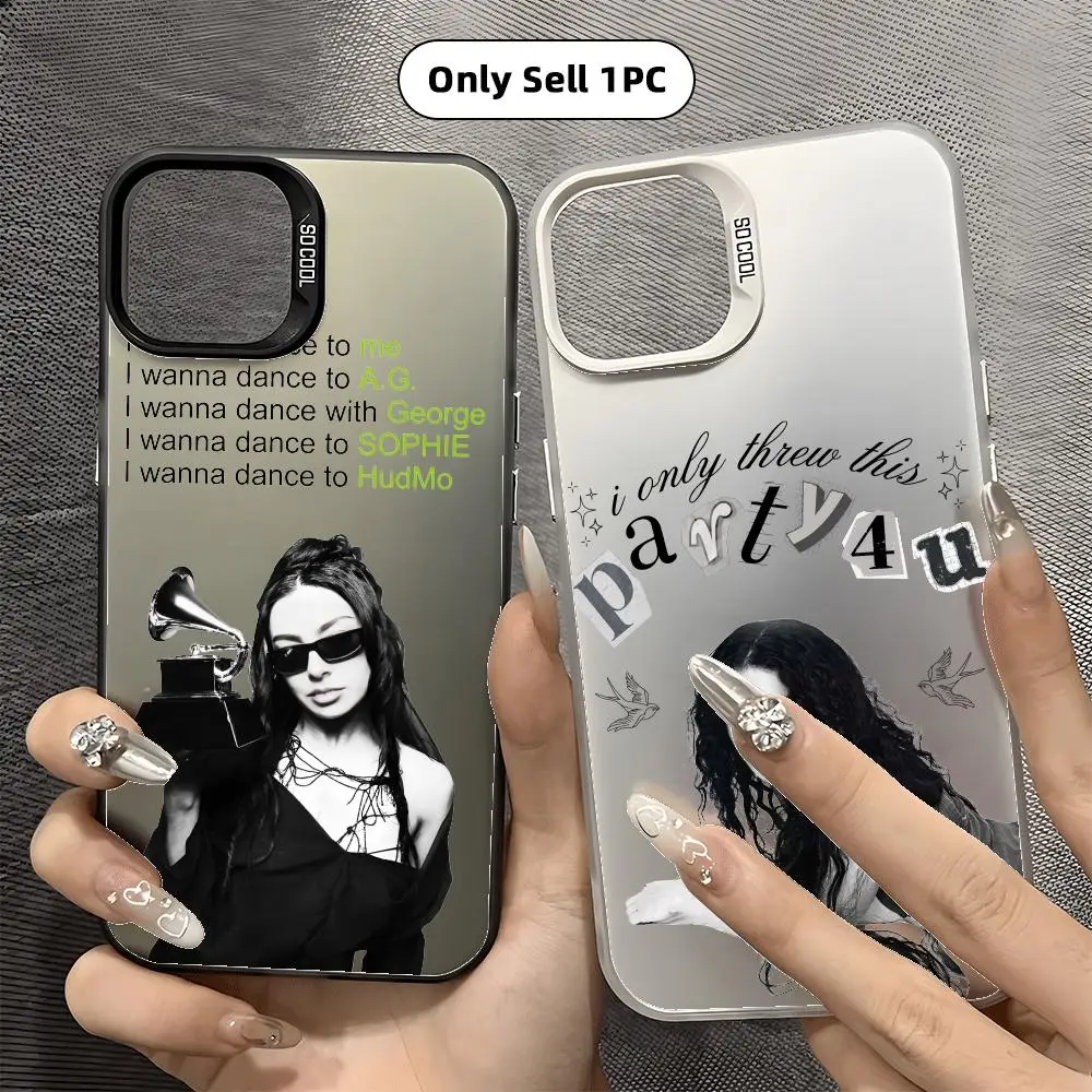 C-Charli Xcx Rapper Cool Phone Case For IPhone 17 16 15 14 13 12 11 Pro Max Air Matte Laser Aurora Shockproof Phone Case