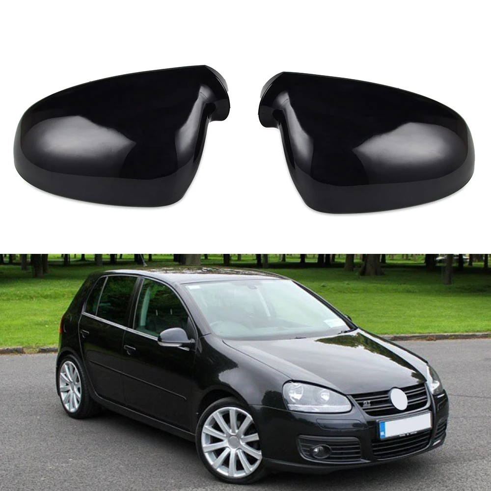 Left & Right Wing Mirror Cover Cap for Volkswagen for VW for Rabbit/Golf/GTI/R32 MK5,for Jetta MK5 MK6,for EOS,for Passat B5.5