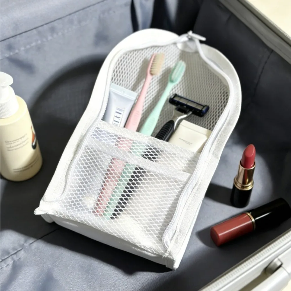 1/2PC EVA Mesh Cosmetic Bag Female Portable Travel Toiletry Bag  Toothbrush Makeup Organizer Standing Storage Pouch Wash Pack
