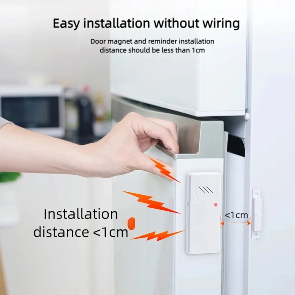Imagem -06 - Wsdcam-alarme Magnético de Segurança de Porta e Janela com Abertura de Atraso Sensor sem Fio Zer 90db