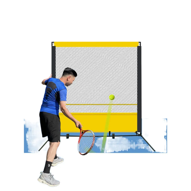 

Tennis training rebound net, single play tennis trainer