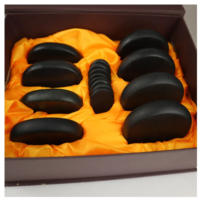 16 piece in energy stone volcanic thermal SPA   volcano Beauty invigorate the massage stone