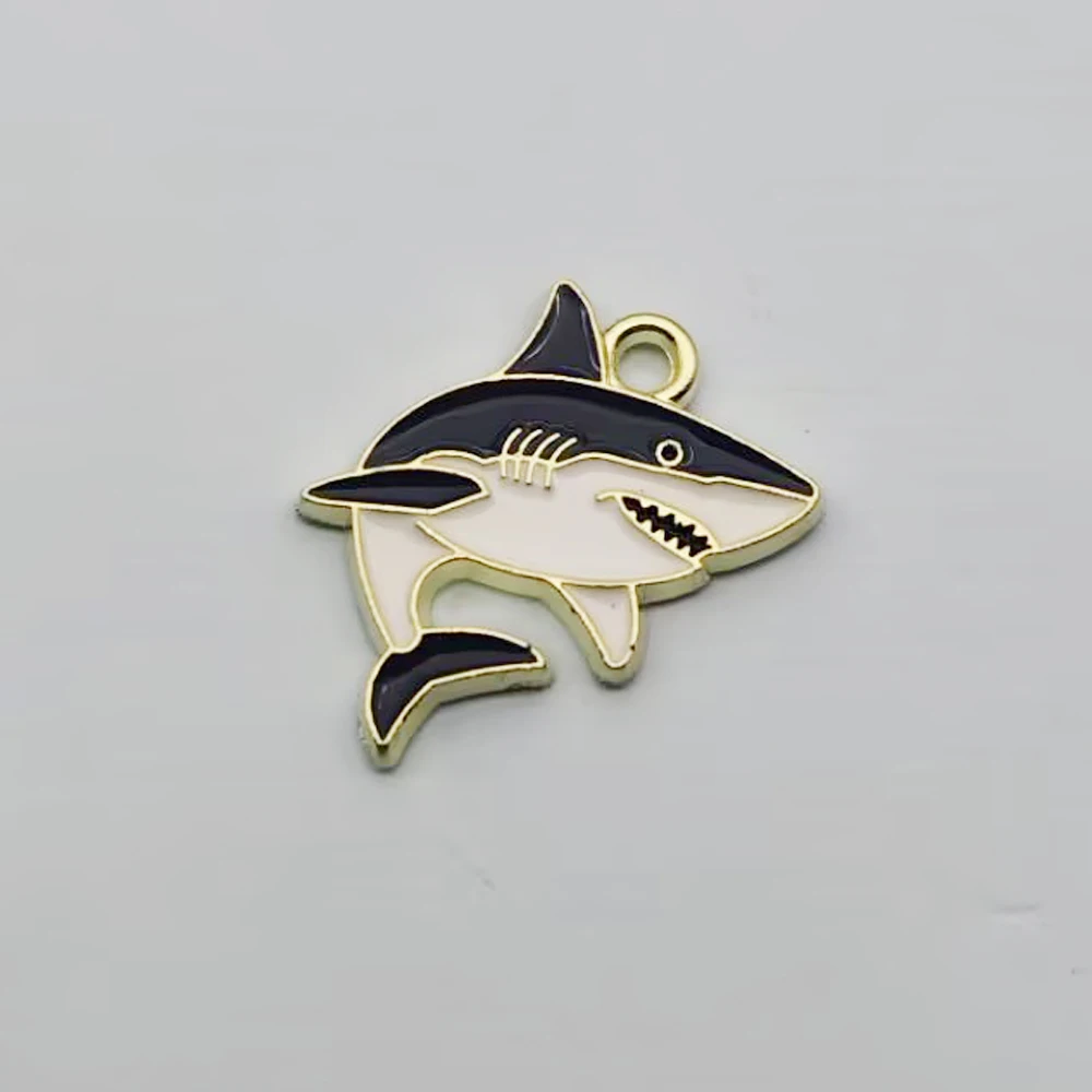 10pcs Shark Charm for Jewelry Making Accessories