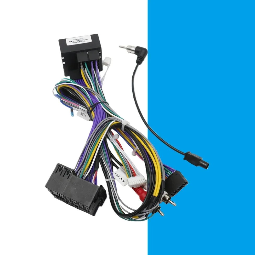 For Mercedes Benz C-Class W204 S204 C180 C200 2007-2011 Canbus Box OD-BZ-03 Android 2 Din 16 PIN Wiring Harness Power Cable