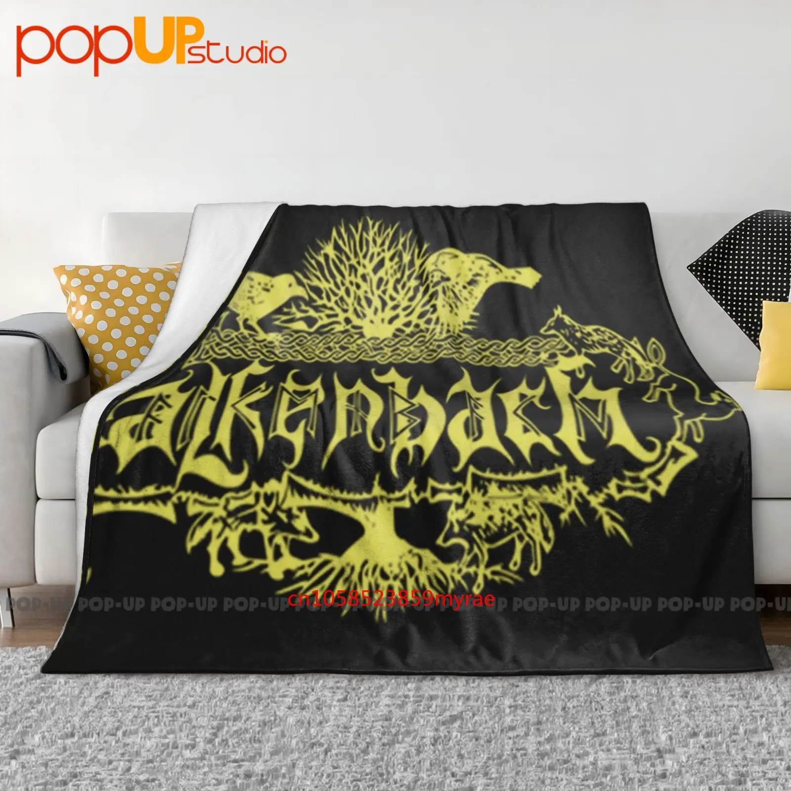 Falkenbach Magni Blandinn Ok Manta ultrasuave Edredón Funda de sofá de invierno Fundas de cama