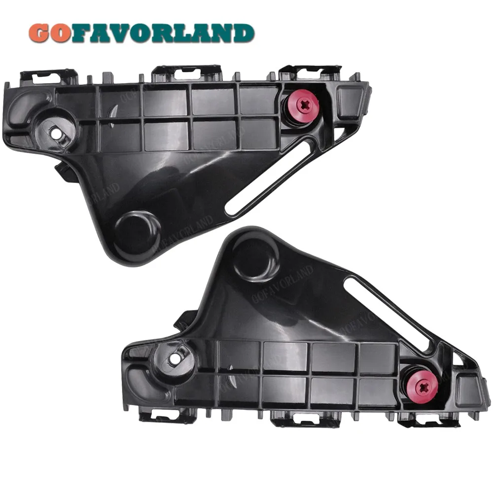 

Pair Front Left Right Bumper Mount Support Bracket Black Plastic 52115-0K110 52116-0K110 For Toyota Hilux Revo Low 2WD 2015-2017