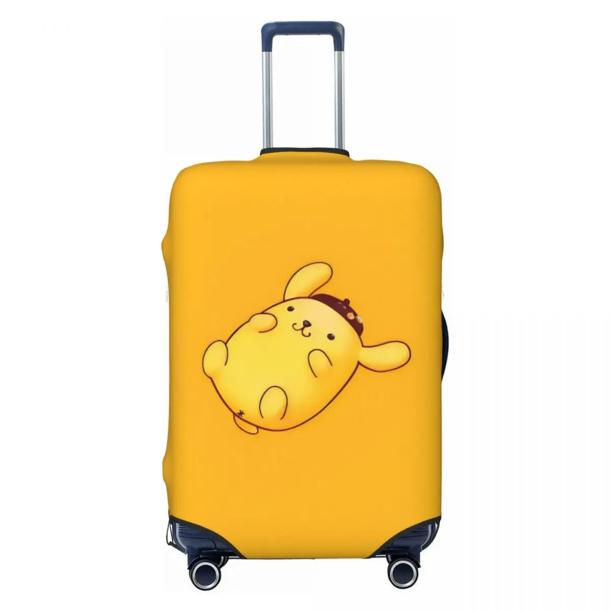 

Cartoon Pom Pom Purin Poster Suitcase Cover Vacation Strectch Luggage Case Cruise Trip Protector