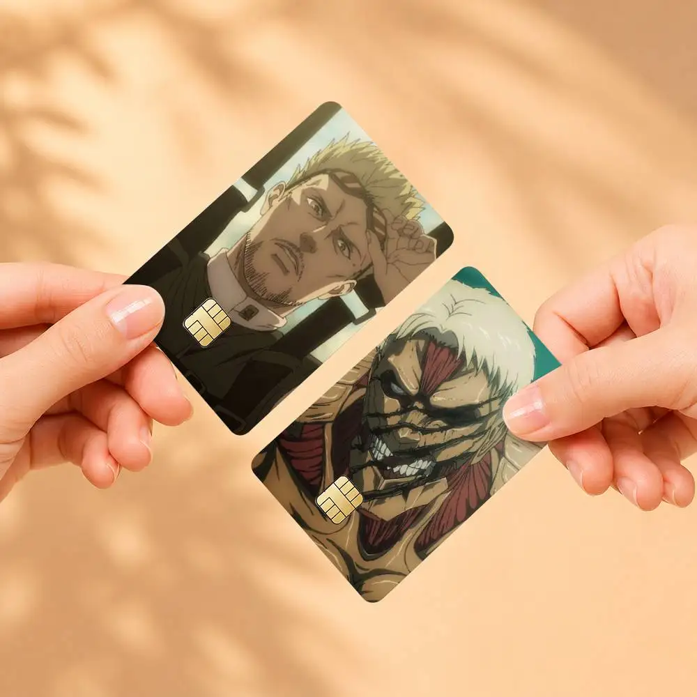 Attack on Titan Reiner Braun Sticker Film Tape Skin for Credit Card Debit Card Waterproof Stickers