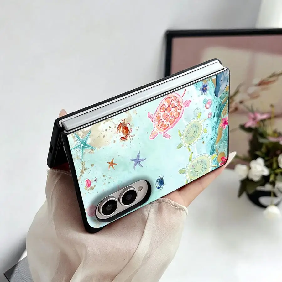Case for Samsung Galaxy ZFold Wide ZFold8 Z Fold 8 Z Fold8 Wide Phone Shell Marine Organism Shell
