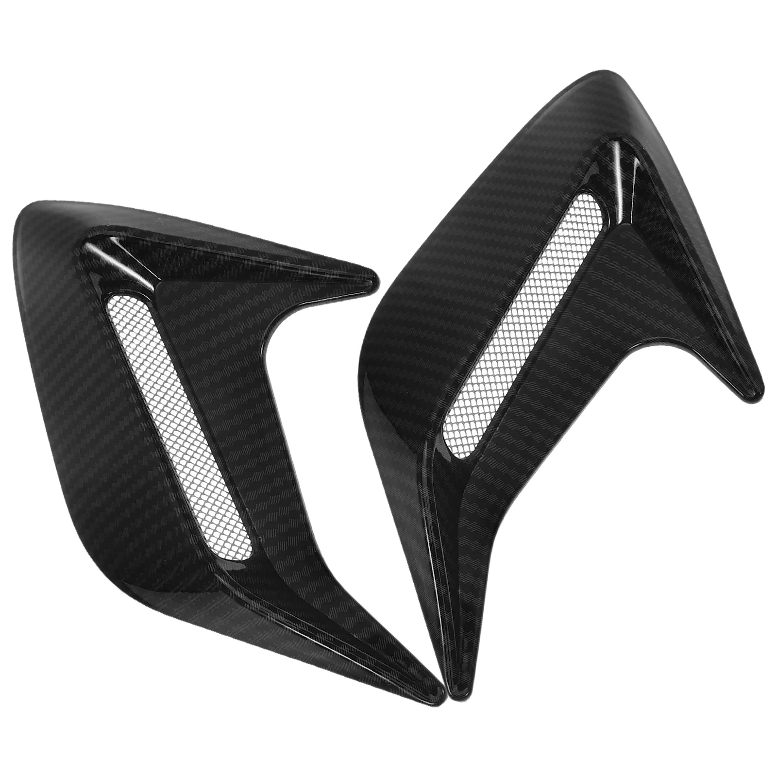 

Car Shark Air Vent Decorations Black Stickers Side Trim Cover Supplies Realism Design Durable Material Universal Fit