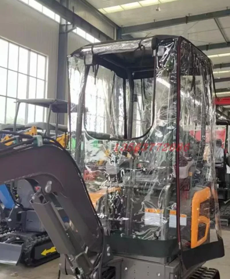 excavator micro digging rain shelter ceiling rain cover Curtain weather curtain Car cover For Kubota U15 U17 U20 U30