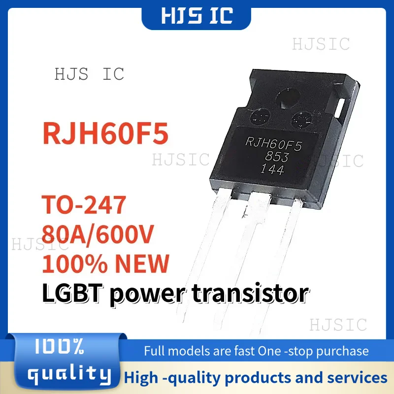 5-10 Uds. 100% nuevo transistor de potencia RJH60F5 RJH60F5DPQ TO-247 600V 40A LGBT en stock