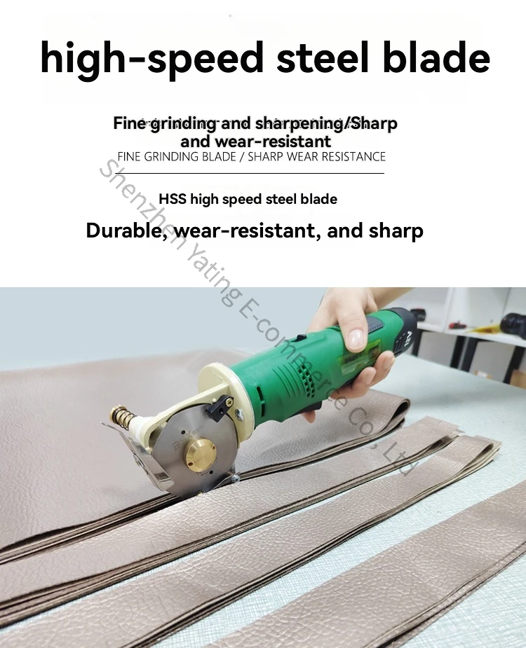 90type Rechargeable Electric Scissors for Cutting Cloth Handheld Carpet Leather Clothing Fabric Electric Round Knife Cutter