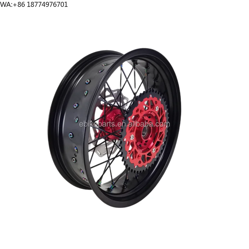 Mulit Size in Stock Motorcycle Wheels Sets Supermoto Parts 17 Inch Supermoto Wheels