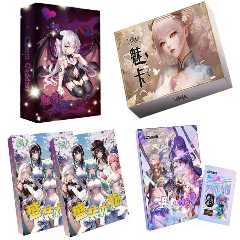 Sexy Girl Collection Cards Charm Goddess Chainsaw Man Games personaggio periferiche Girl Party costume da bagno festa Booster Box giocattoli per