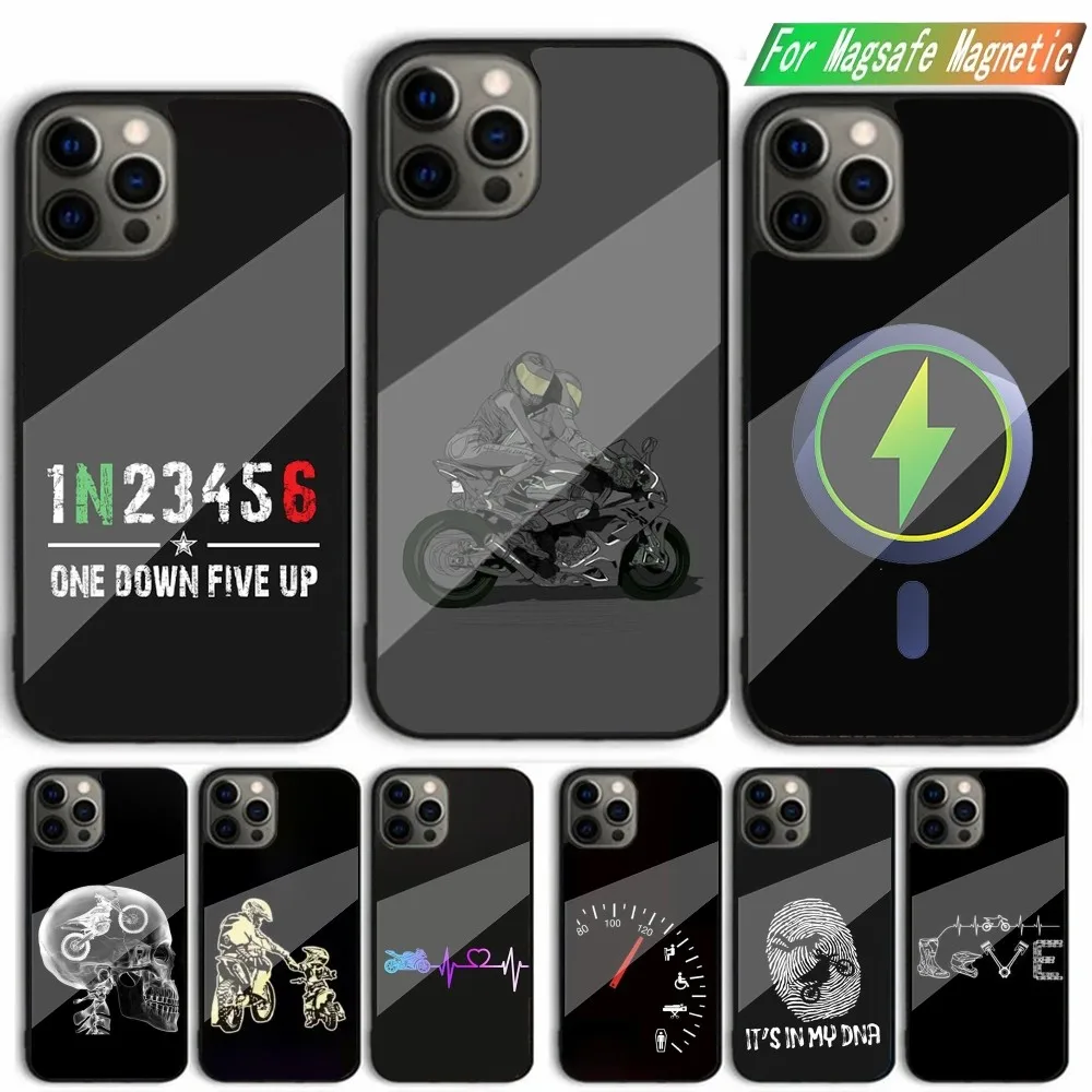 

Moto Cross Motorcycle Sport Phone Case For iPhone 15,14,13,12,11,Plus,Pro,Max Mini Magsafe Magnetic Wireless Charging
