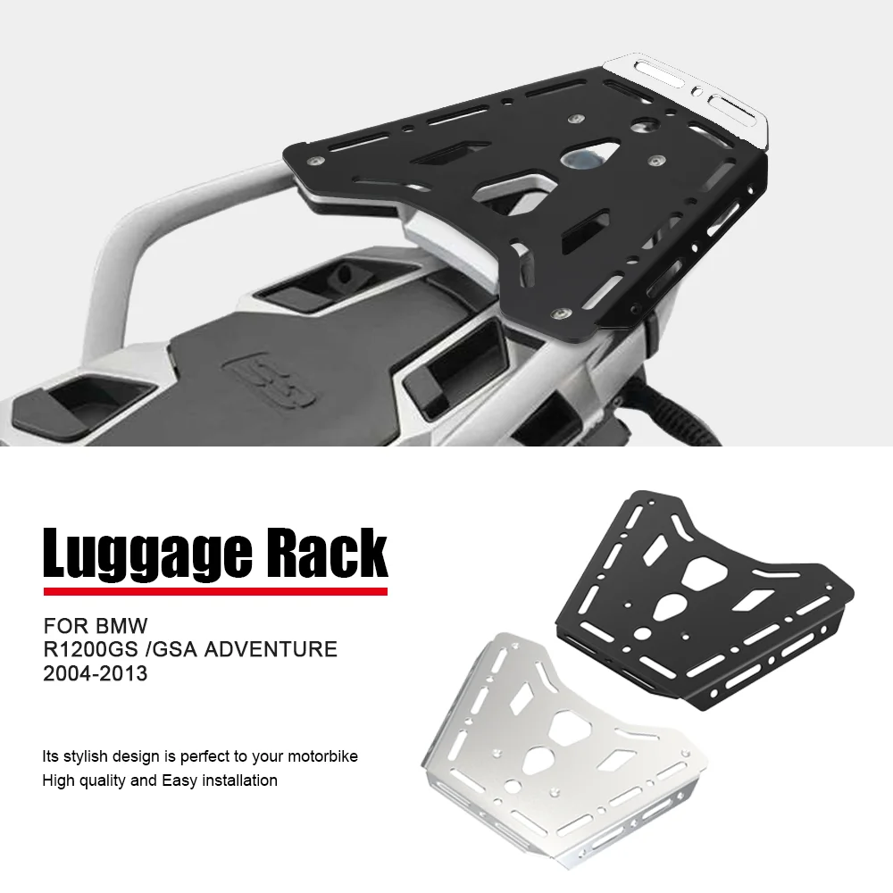 

Rear Enlargement Rack Luggage Rails Support Shelf Case Holder Trunk Frame Plate Bracket For BMW R1200GS /GSA Adventure 2004-2013