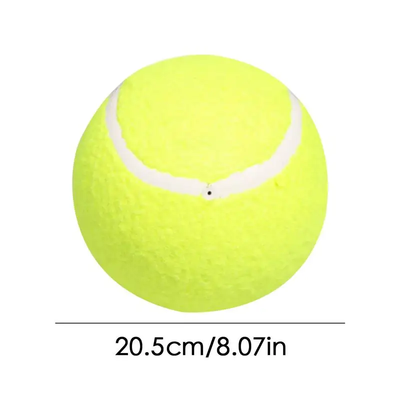 Riesiger Tennisball für Hunde, aufblasbarer, übergroßer Tennisball für Hunde, lustiger Hund, interaktives Spielzeug, Haustier-Kauspielzeug, Welpenball-Spielzeug für Kinder