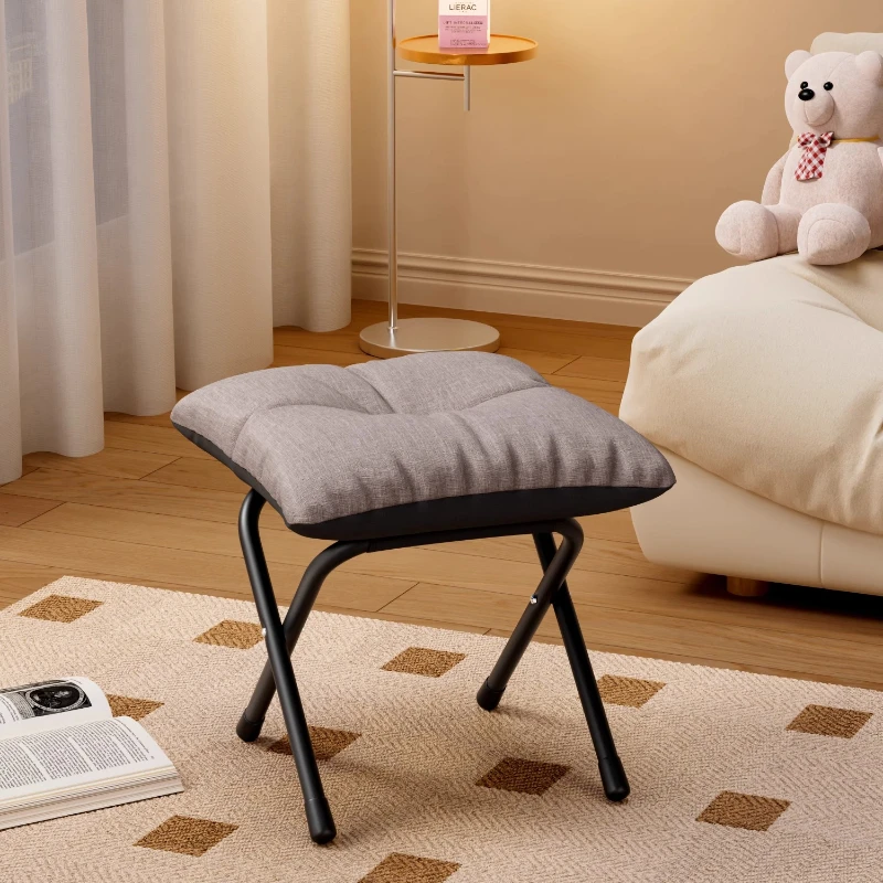Ground Room Stool Chair Footrest Portable Folding Bedroom Stool Chair Entrance Makeup Marche Pied Pliable Recamera Furniture