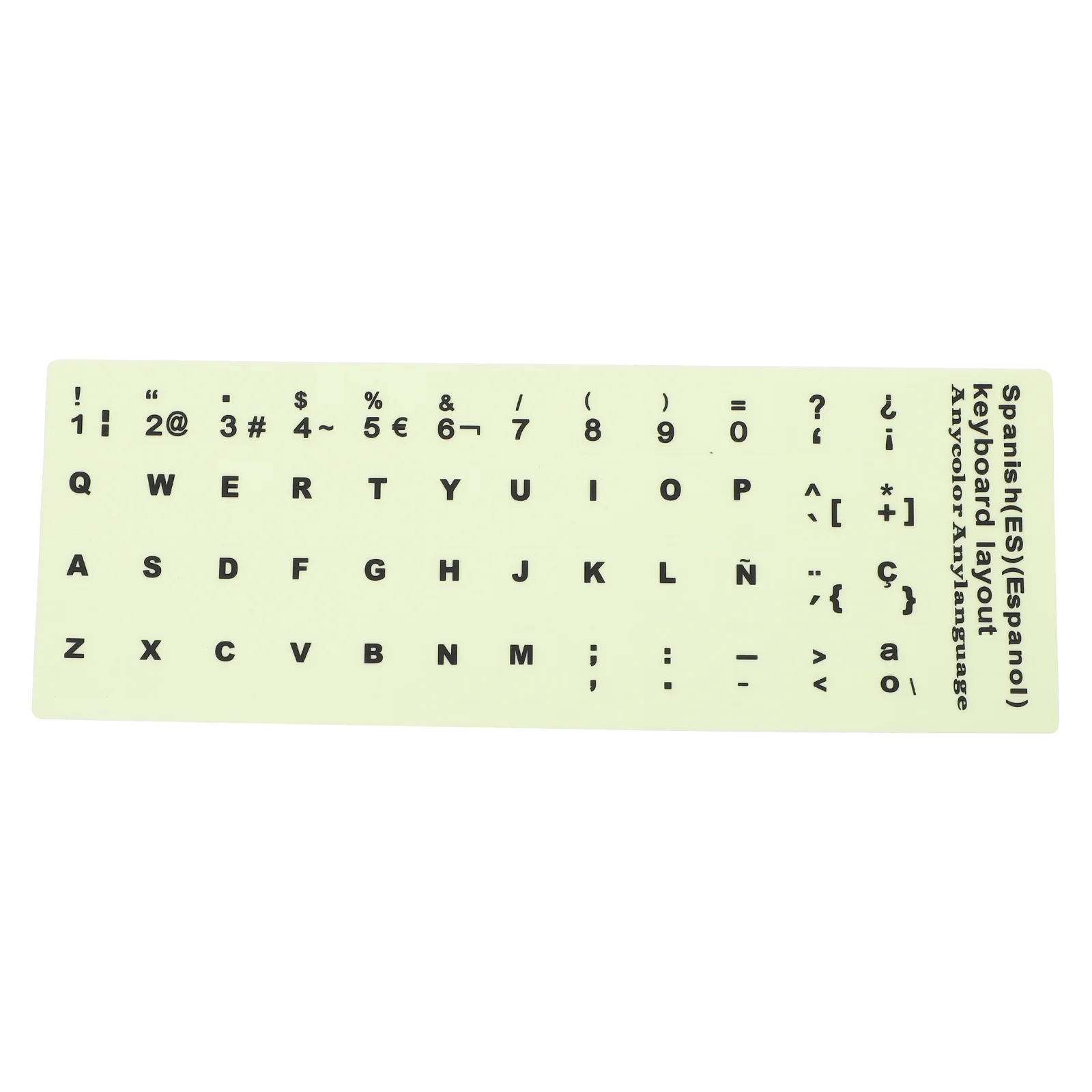 

Laptop Stickers Keyboard Glow Fluorescent Letter for Desktop Glowing Luminous The Dark