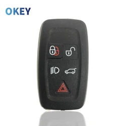 Okey escudo chave do carro caso de substituição para land rover range rover sport 2010-2012 tronco pânico fob caso de controle remoto capa