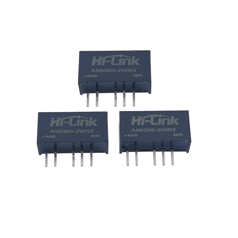 وحدة امدادات الطاقة المنزلية ، الإخراج المزدوج ، DCDC محول ذكي ، مصغرة ، مرحبا لينك ، تيار مستمر ، تيار مستمر ، A0509S-2WR3 ، 2 واط ± 5 فولت ± 112mA ، 2 قطعة/الوحدة