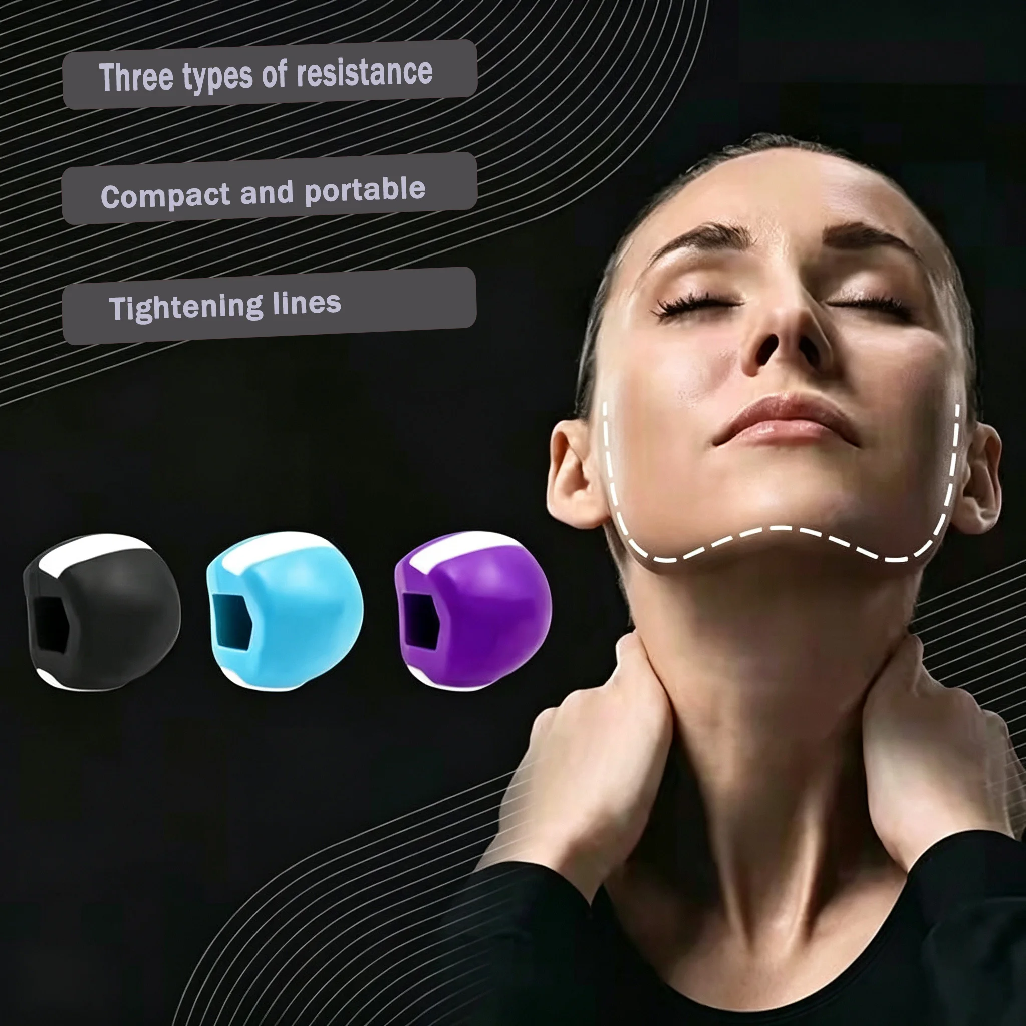 Jaw Exerciser Face Ball Jawlin - Gym Ball ulasan dan harga