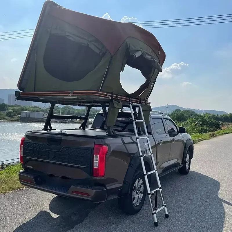 Custom New Waterproof Sunshade Soft Shell 4X4 Pickup Truck SUV Car Roof Top Tent Outdoor Camping Roof Tent