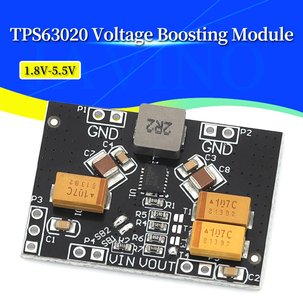 Javino 1/5/10 Pcs TPS63020 boost and buck power module 2.5V 3.3V 4.2V 5V automatic boost and buck module TPS63020 power module