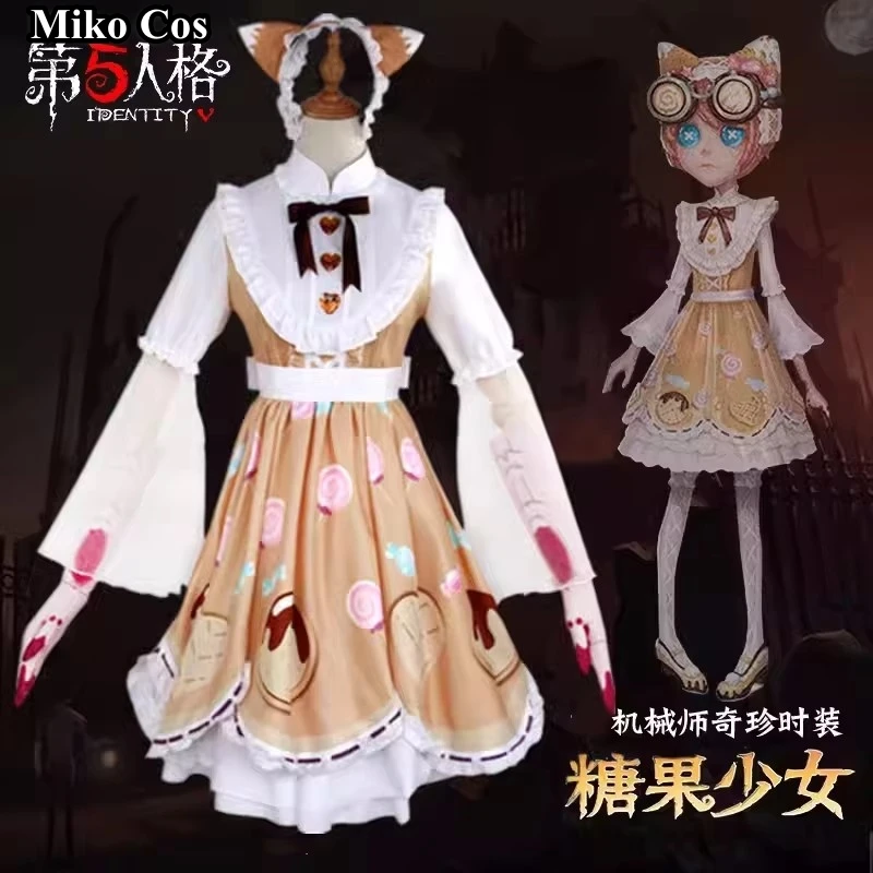 

Трейси Резник Косплей Костюм Identity V Механик Аниме Женское Милое Платье Одежда Для Ролевых Игр Хэллоуин Повседневный Костюм Наличивается