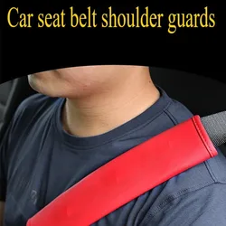 1pcs Extended Leather Seat Belt Cover Car Comfort Shoulder Protector Safety Decorative Protective Cover Car Interior Accessories