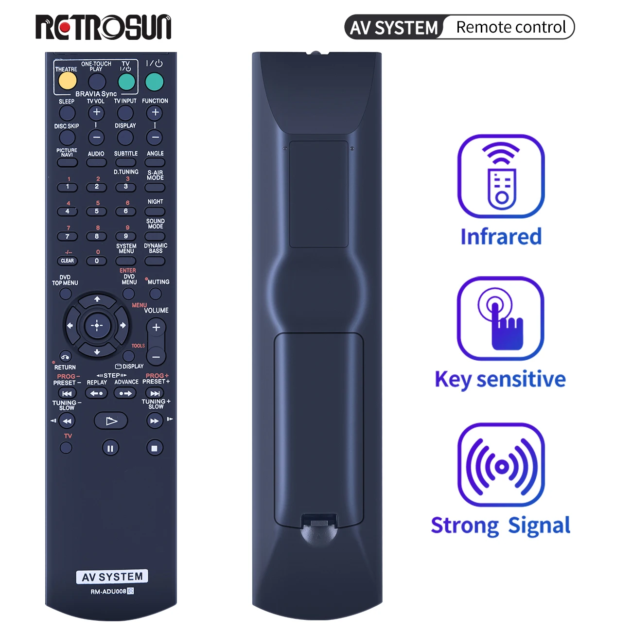 

New RM-ADU008 Remote Control for Sony AV Home Theatre System For DAV DZ260