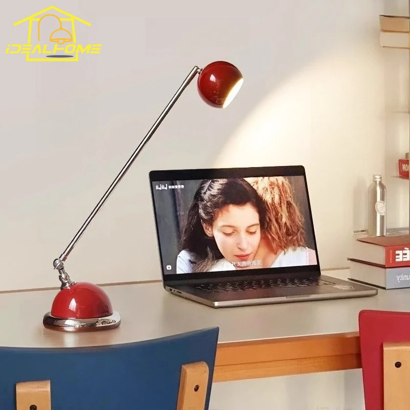 Bauhaus Retro Medieval Table Lamp LED E27 Iron Art Atmosphere Warm Desk Lights Home Decor Studio Study Reading Bedroom Bedside