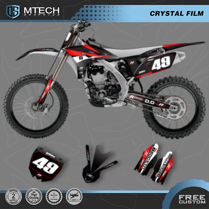 

DSMTECH мотоциклетные графические фоновые наклейки, наборы наклеек для YAMAHA YZF 250 2010 2011 2012 2013 006