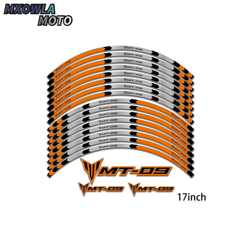 

Наклейки на внешний обод мотоцикла, пленка на колеса, граница, отражающие наклейки, украшение для шин, наклейка для фототехники MT09 mt 09