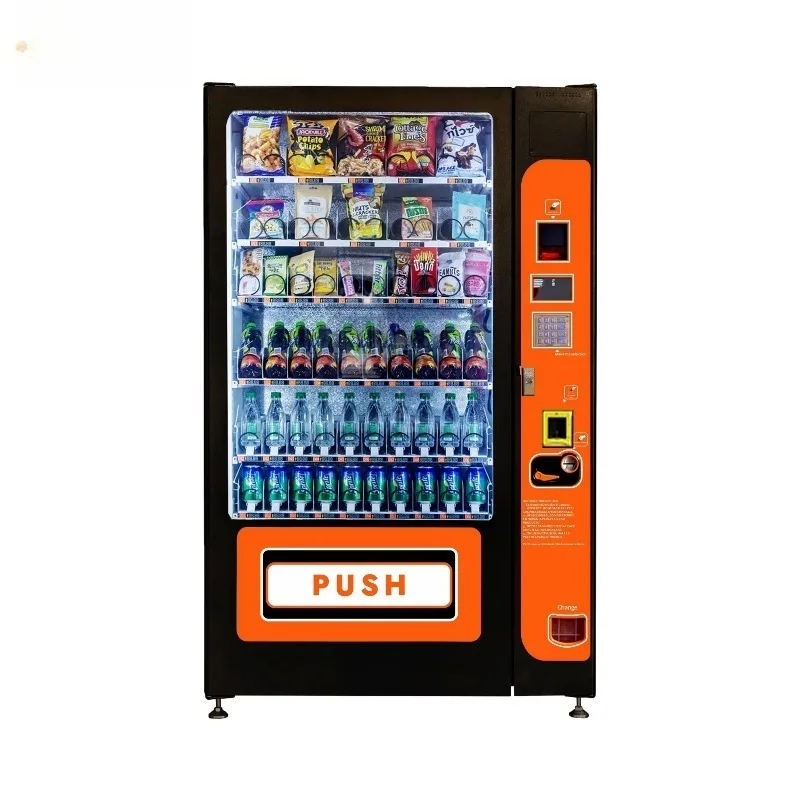 

Customized Hot Selling 24 Hours Automatic Large Capacity Combo Vending Machine Snacks Drinks Food