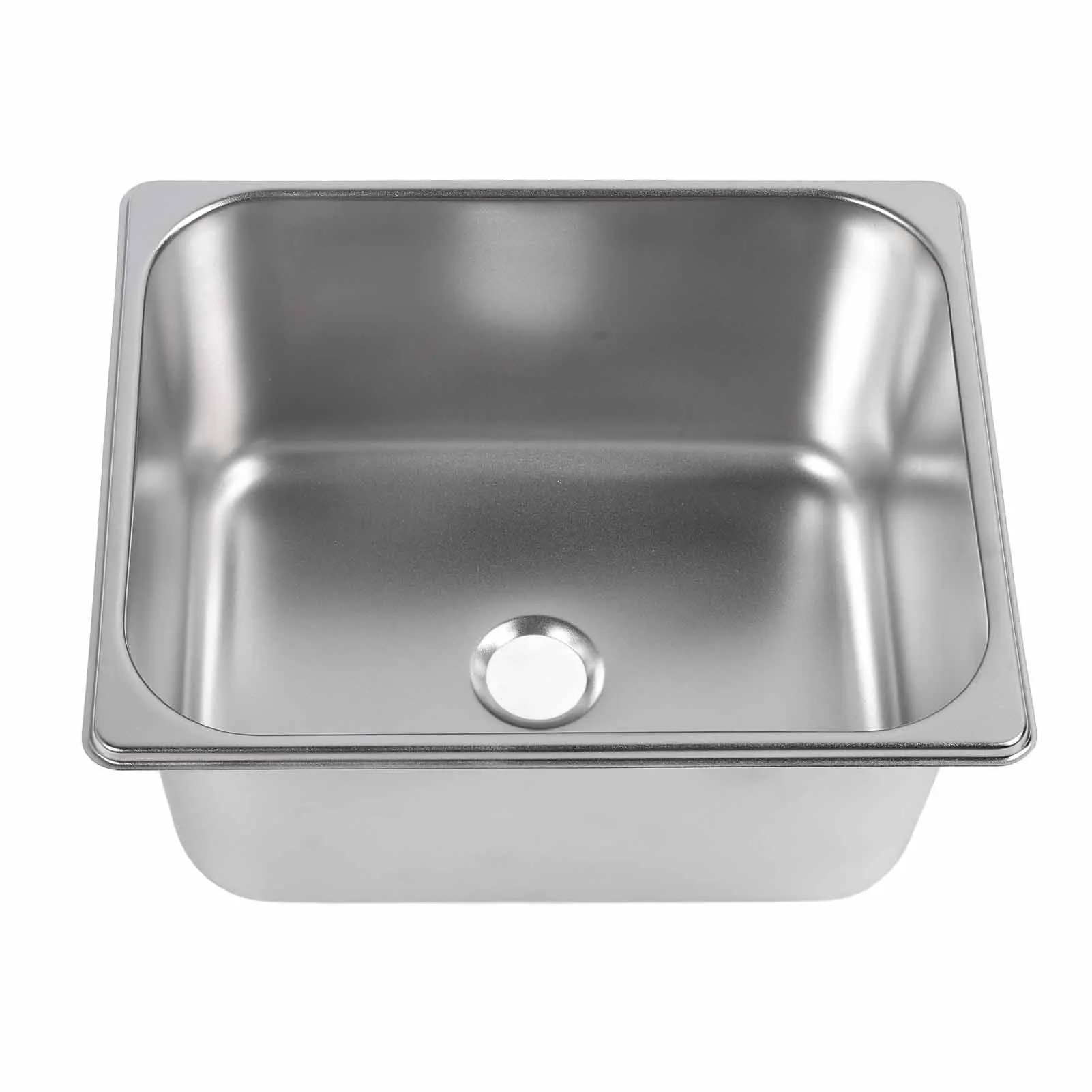 

RV Motorhomes Sink Single Bowl Hand Wash Basin with 40mm Drain Outlet for Boat Truck Motorhome Caravan 12.6x10.24x5.91in