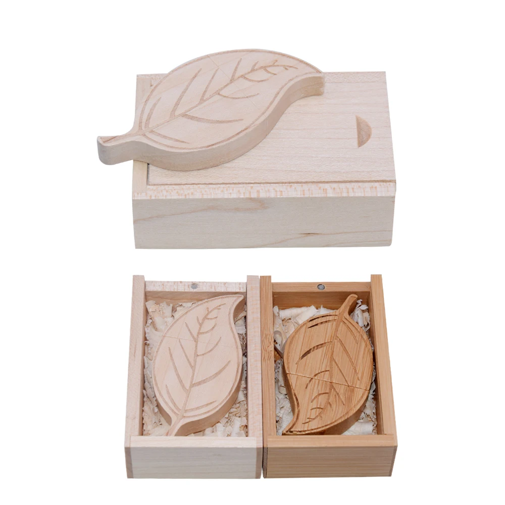 

Wooden leaves Pendrive Usb Flash Drive 2.0 Pen Drive 4GB 8GB 16GB 32GB 64GB 128GB U Disk Flashdrive Memory Stick Gift Wedding