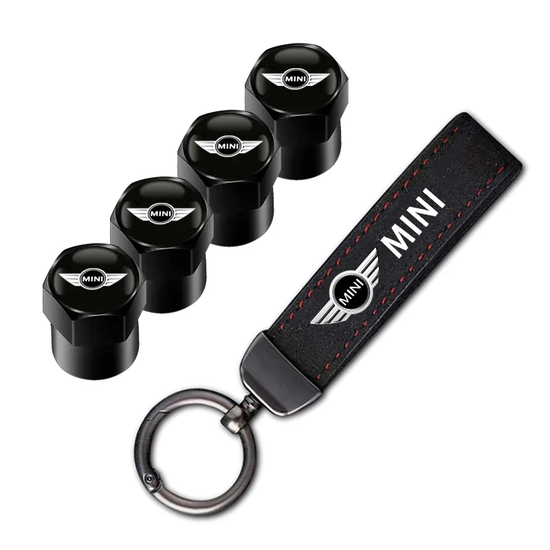 Tapa de tapas de válvula de rueda de neumático de coche/llavero de anillo de llavero de coche para Mini Cooper JCW Works Cabrio F54 F55 F56 F57 F60 R50 R52 R53 R55