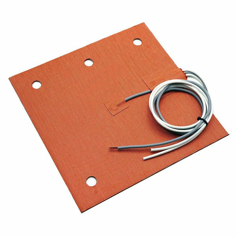 Silicone Pad Silicone Heater Orange With 468MP Adhesive 110v 250w 220v 250w 235x235mm 24V 250W Easy Installation