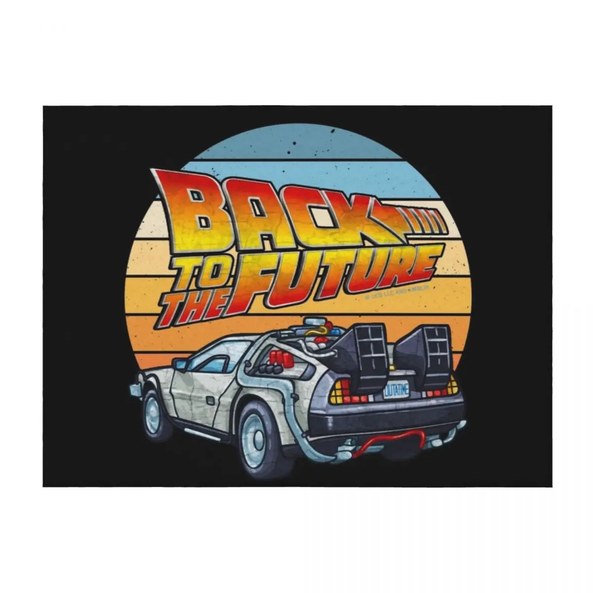 

Back to the Future - DMC DeLorean Throw Blanket Soft heavy to sleep Soft Big Winter beds Blankets