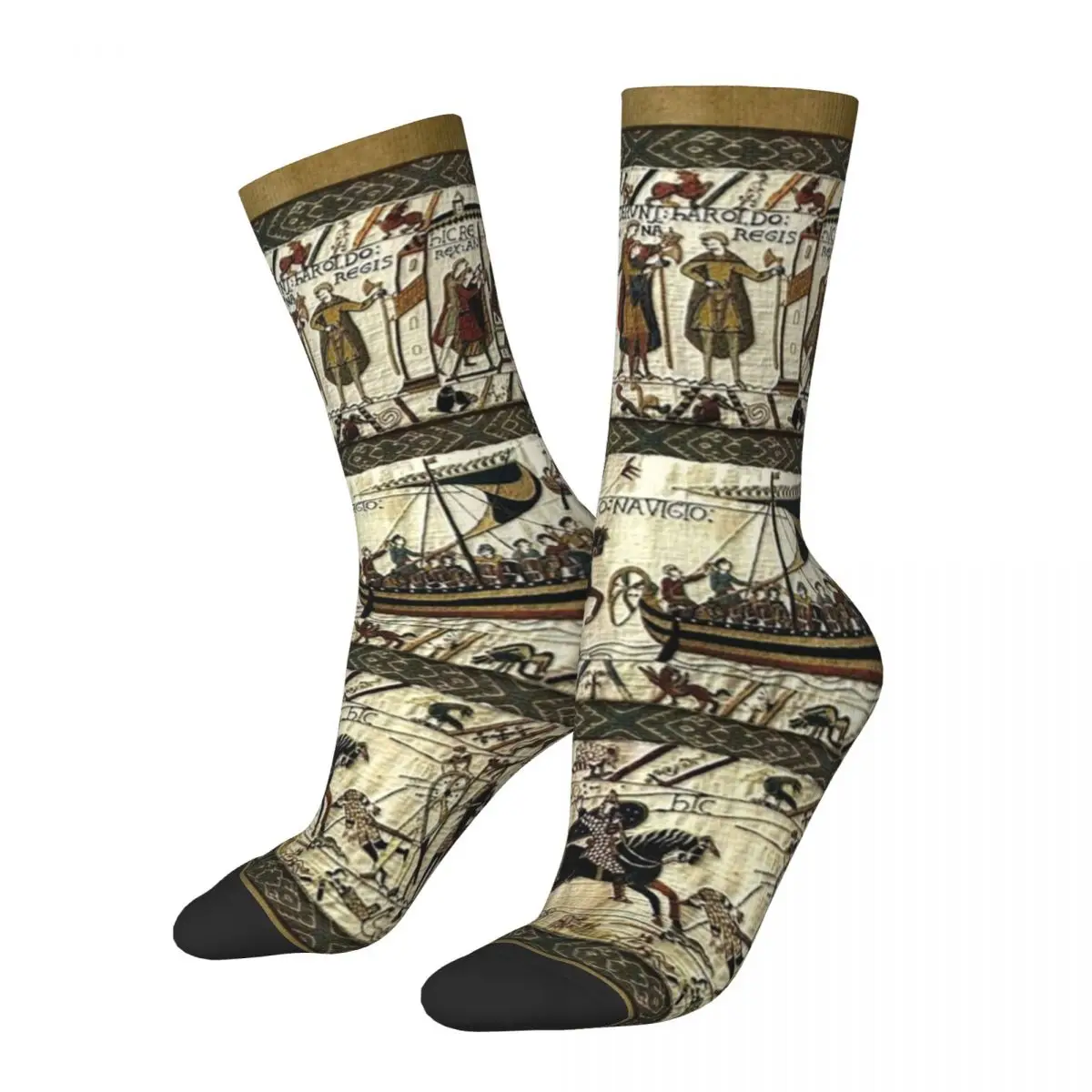 Bayeux Tapestry 3D Printing Men/Women Socks Casual Funny Novelty socks Gifts