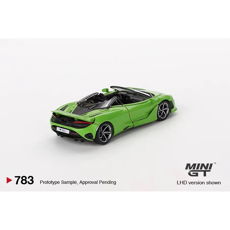 MINIGT 783 w magazynie 1:64 750S Spider Mantis zielona odlewana diorama kolekcja modeli zabawek