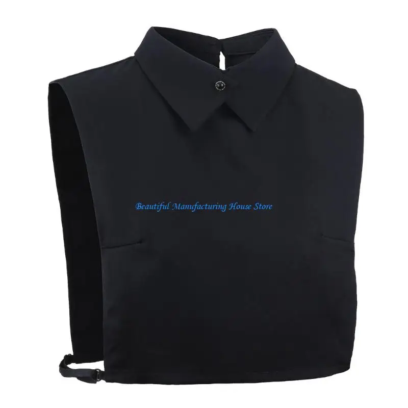 E56A Detachable Neck Collar Removeable Lapel Collar Insert Neckpiece For Sweaters And Blouses Professional Women Accessories