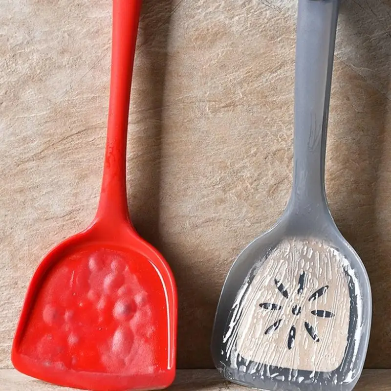 KX4B крупные силиконовые приготовления пищи Spatulas из нержавеющей стали ядра, не являющаяся назолом