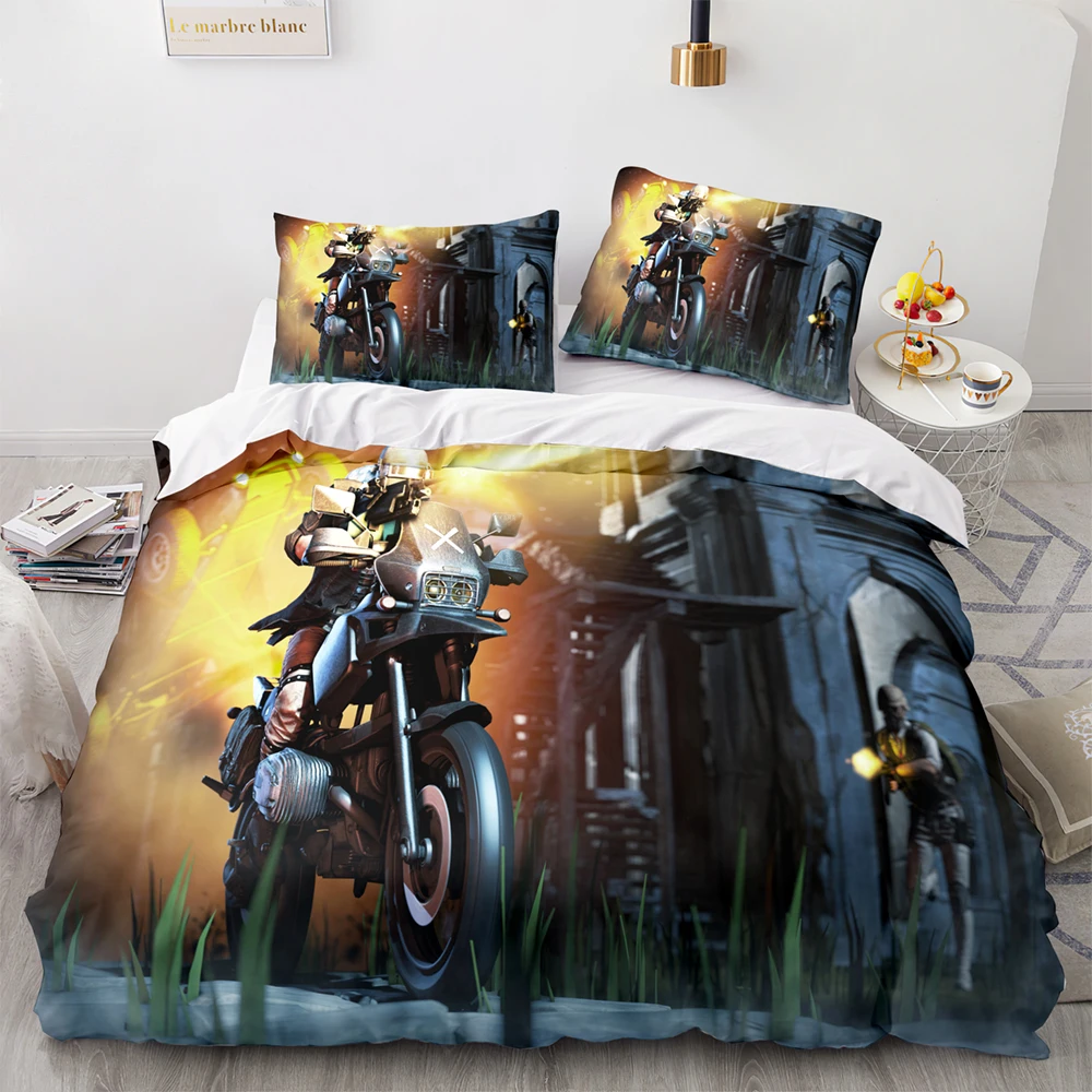 

PUBG Bedding Set Single Twin Full Queen King Size Game PUBG Bed Set Aldult Kid Bedroom Duvetcover Sets 3D Print Men/women 039