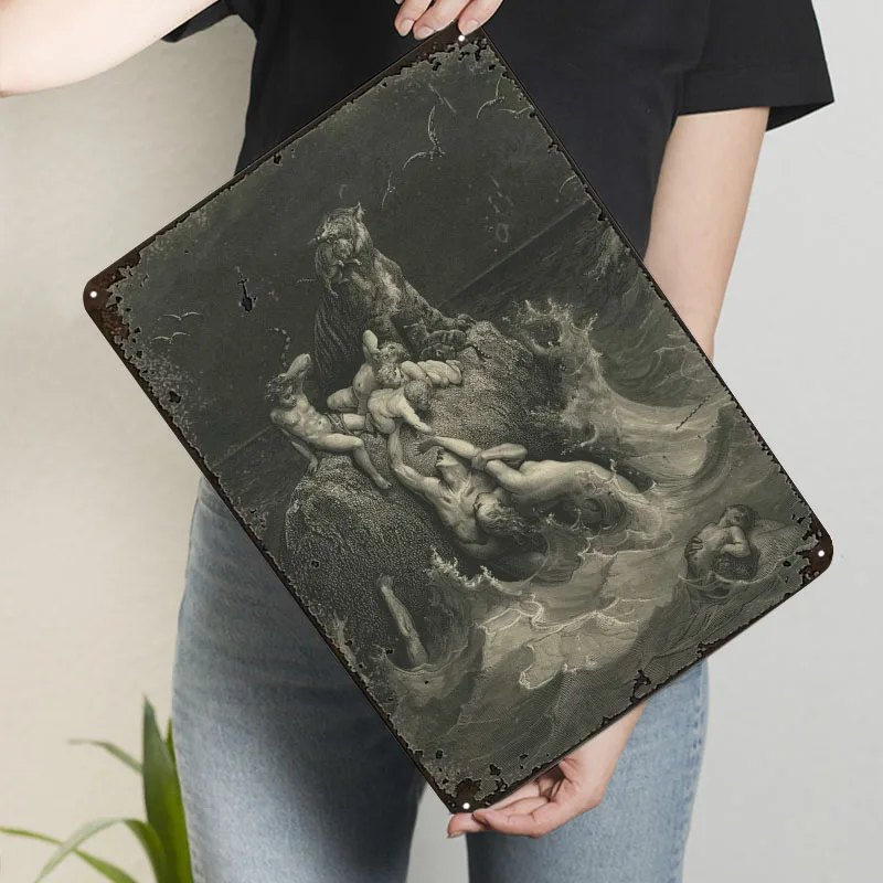 ملصق معدني ديلوجي ديكور عتيق علامات قصدير معدنية مخصصة لتزيين جدران الفن ديكورات الغرفة ديكور غرفة النوم في المنزل